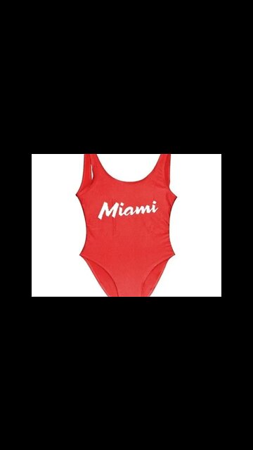 MIAMI One Piece Swimsuit Bodysuit "EveryDay Is A Bikini Day!"