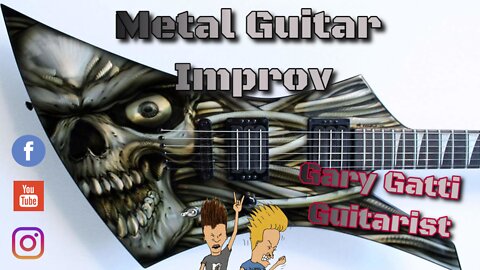 Metal Guitar Improv in the style of Yngwie, Paul Wardingham, Greg Howe, Paul Gilbert, Gary Gatti