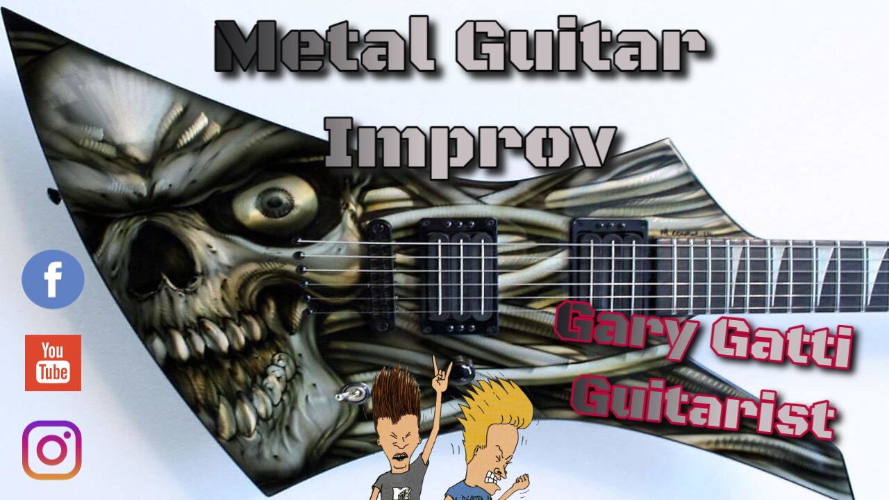 Metal Guitar Improv in the style of Yngwie, Paul Wardingham, Greg Howe, Paul Gilbert, Gary Gatti