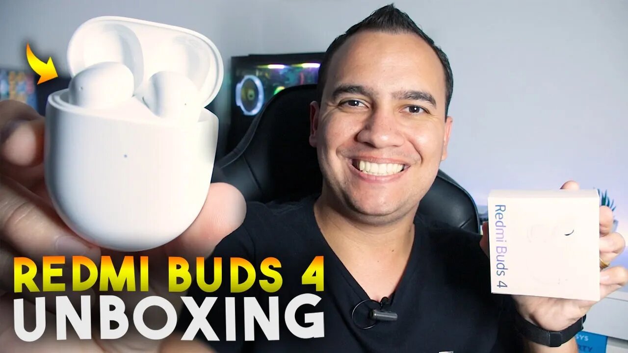 Redmi Buds 4, com ANC, Bluetooth 5.2 e IP54! Unboxing e detalhes