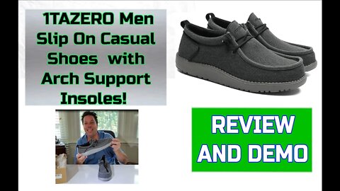 Super Comfy 1TAZERO Men Slip On Casual Shoes - Insoles Feel Great