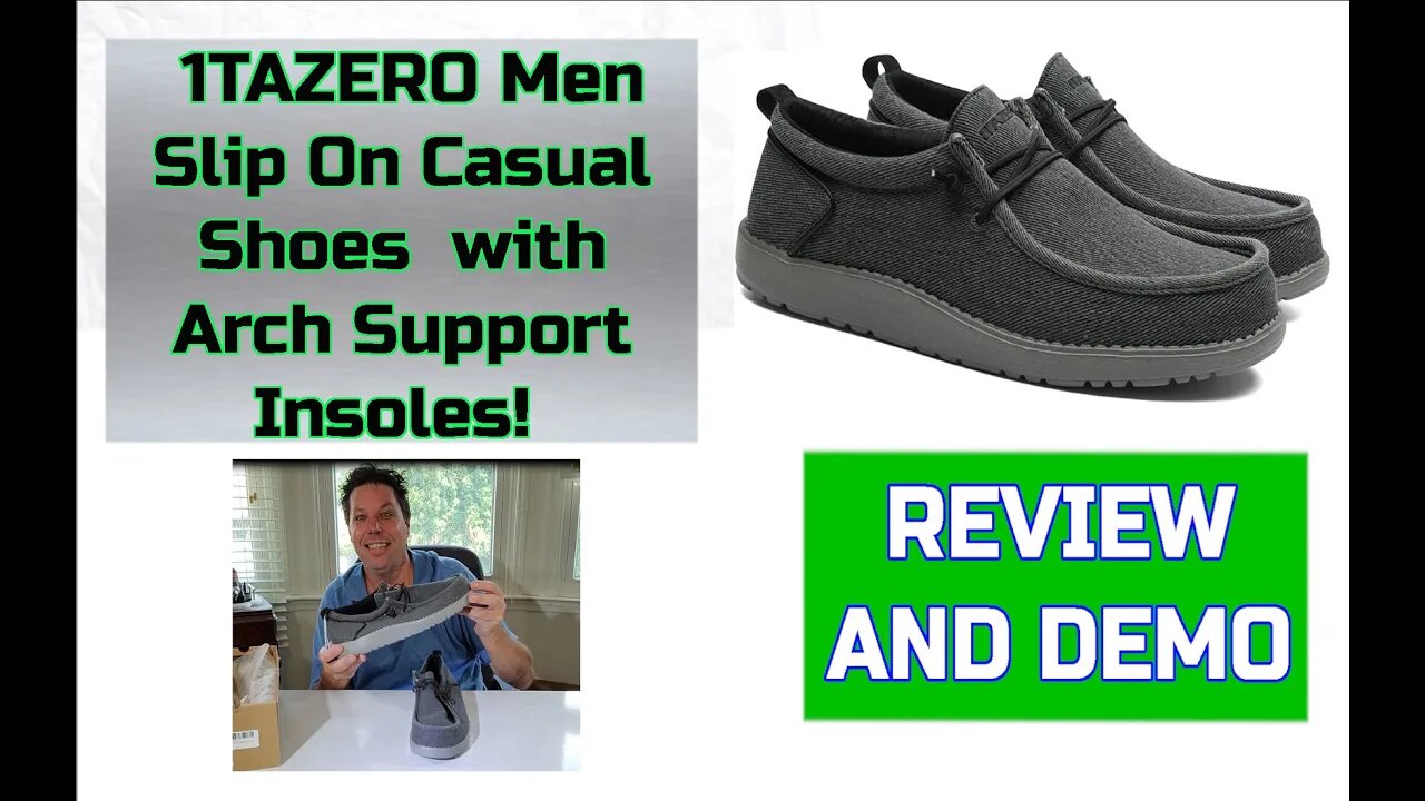 Super Comfy 1TAZERO Men Slip On Casual Shoes - Insoles Feel Great