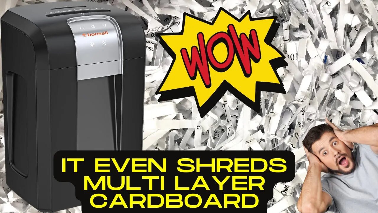 5 Star product Review: Bonsaii 240-Minute Heavy Duty Paper Shredder, 18-Sheet Cross-Cut