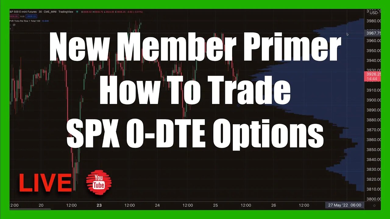 New Member Primer - How to Trade SPX 0-DTE Options