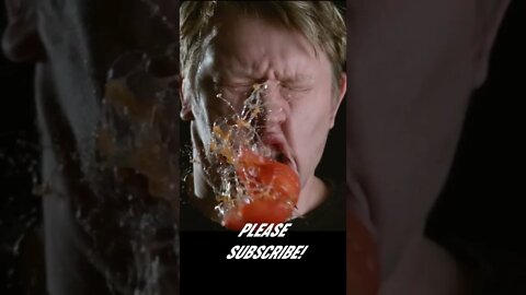 #shorts Slomo face plant with a Tomato