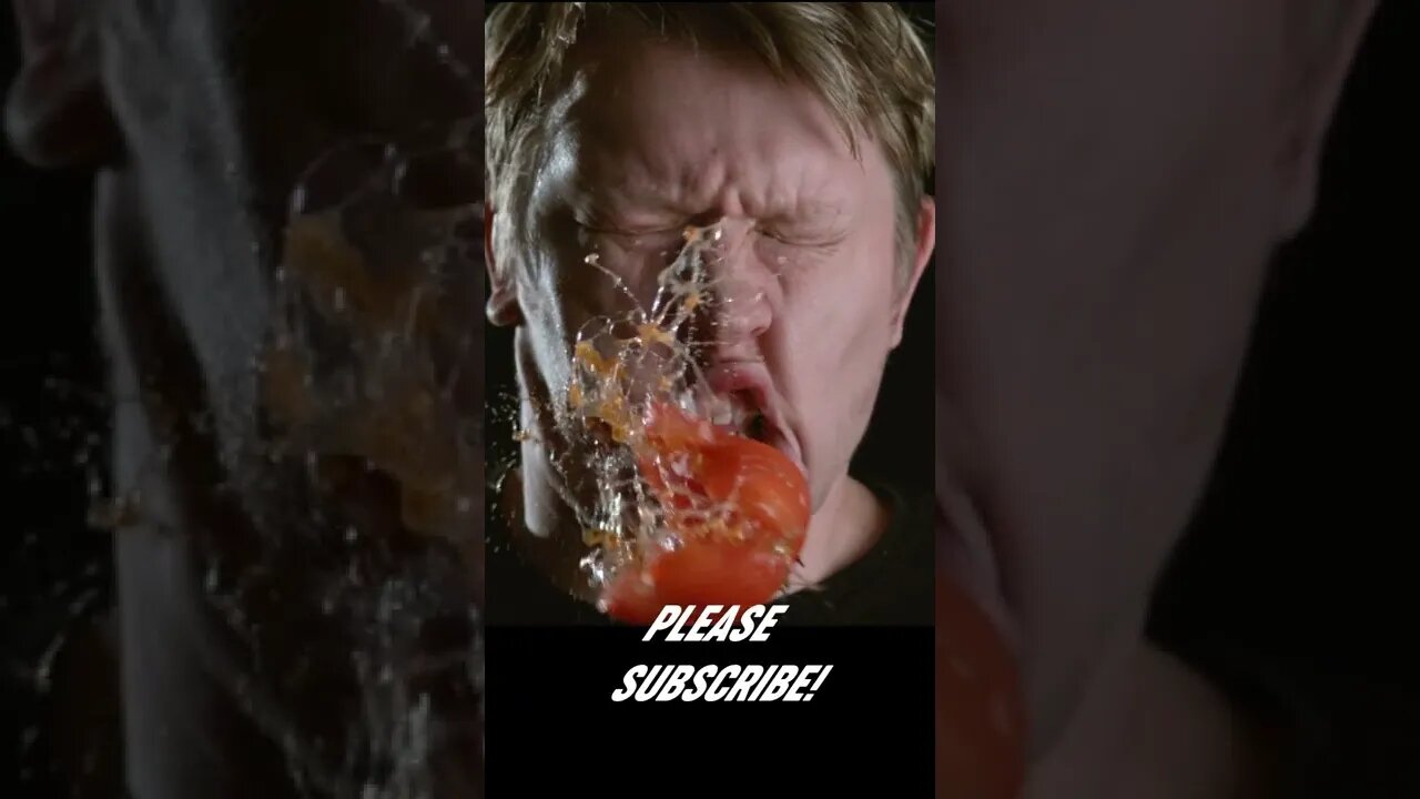 #shorts Slomo face plant with a Tomato