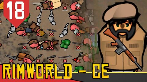 BALEIA na Escuridão! Primeiras Mortes - Rimworld Combat Extended #18 [Série Gameplay PT-BR]