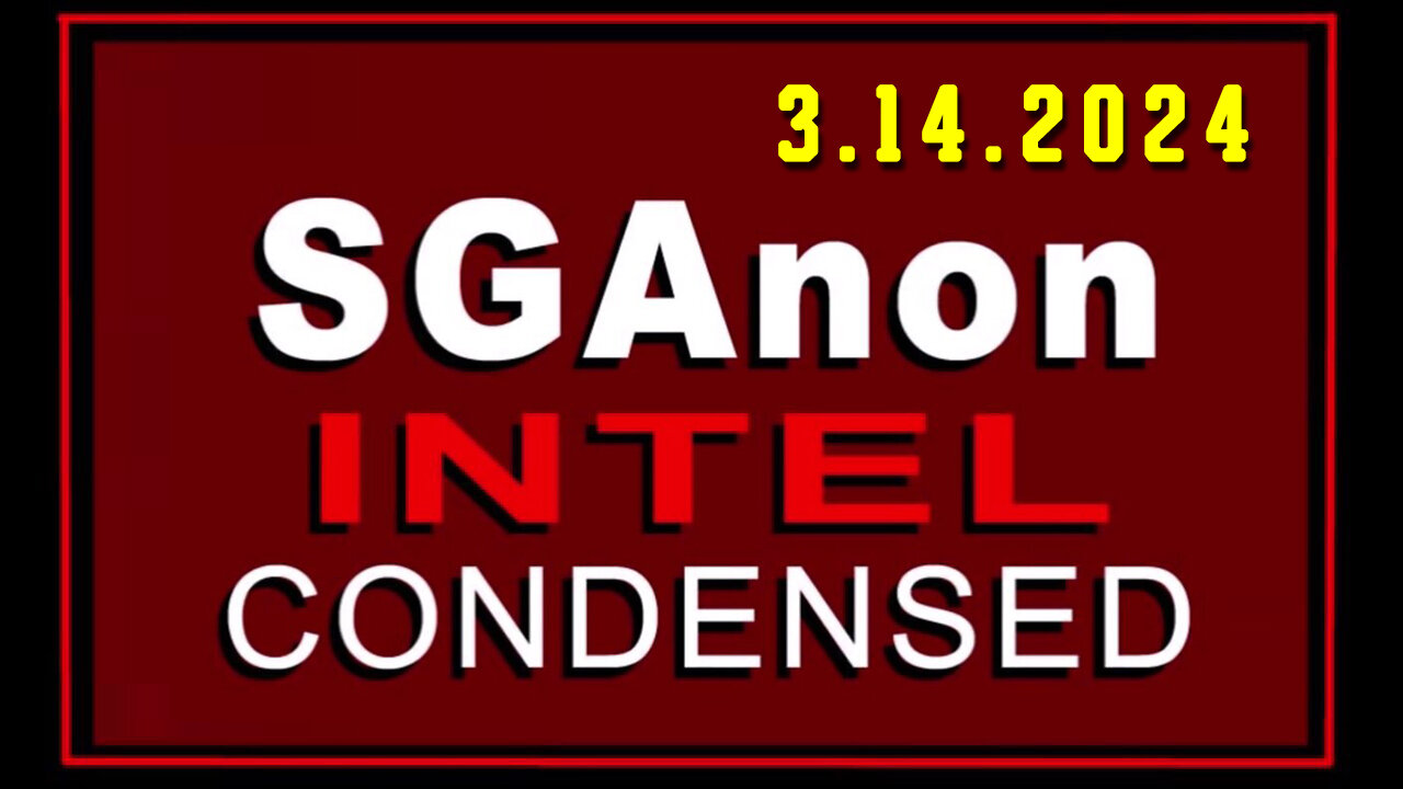 SG Anon SCARE EVENT - White Hat March 14, 2024