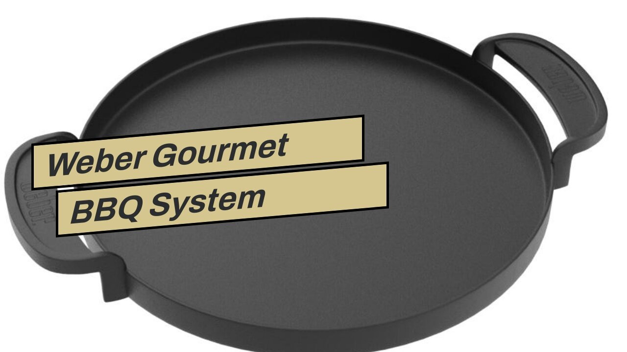 Weber Gourmet BBQ System Griddle, Schwarz