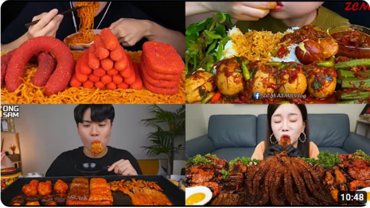 china Mukbangers eating spicy food 2024