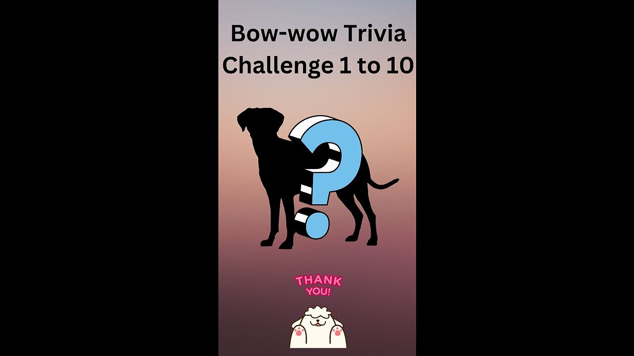 Bow-wow Trivia Challenge 1-10