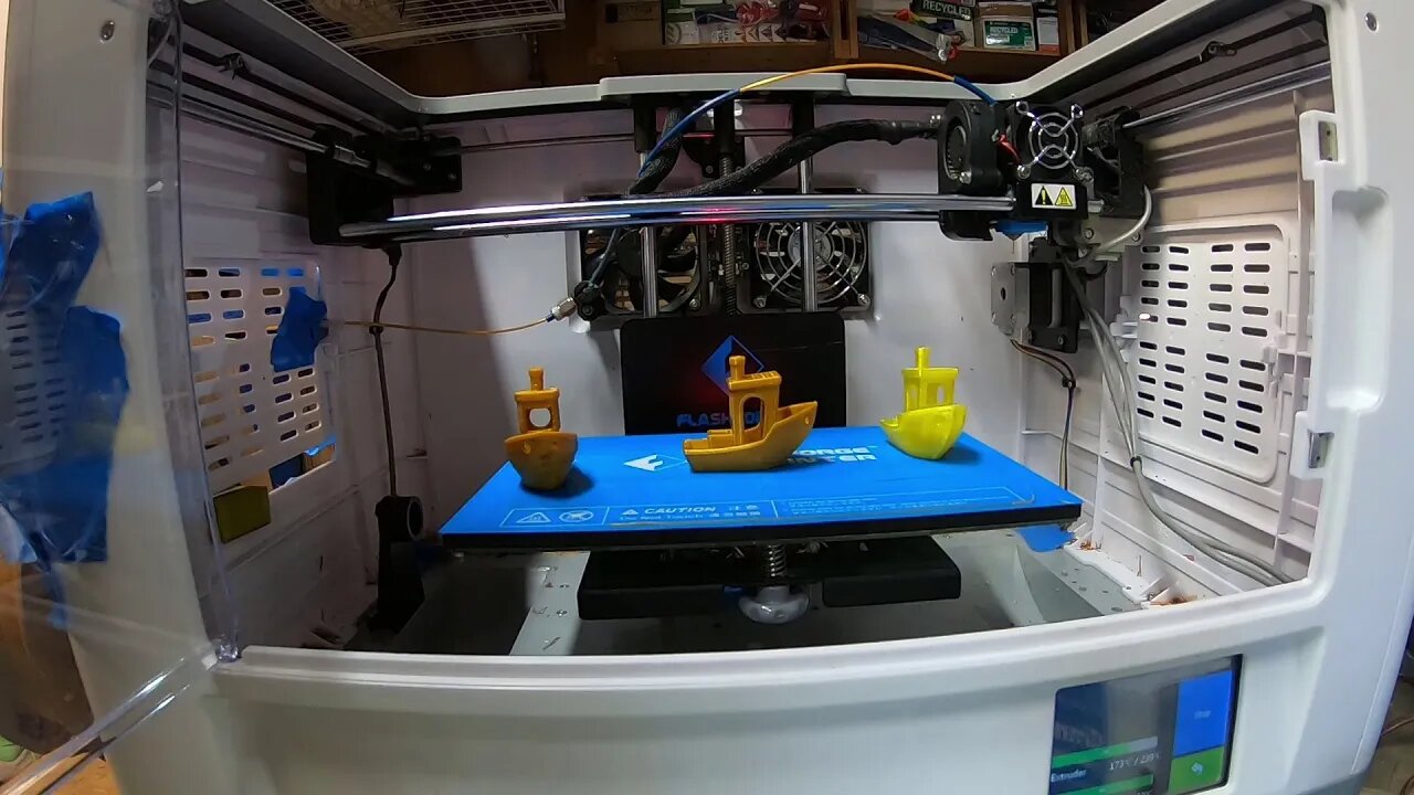 Flashforge Dreamer (NX) - Polymaker Gold PETG 1.75mm Filament Testing - Part 2