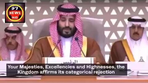 SAUDI CROWN PRINCE CALLS FOR NETANYAHU'S ACCOUNTABILITY AND PALESTINIAN STATEHOOD