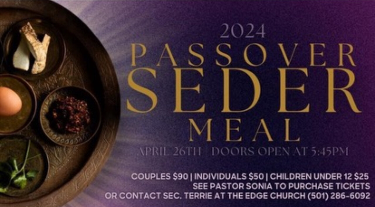 Discussing the Passover Seder April 26th at The Edge Church