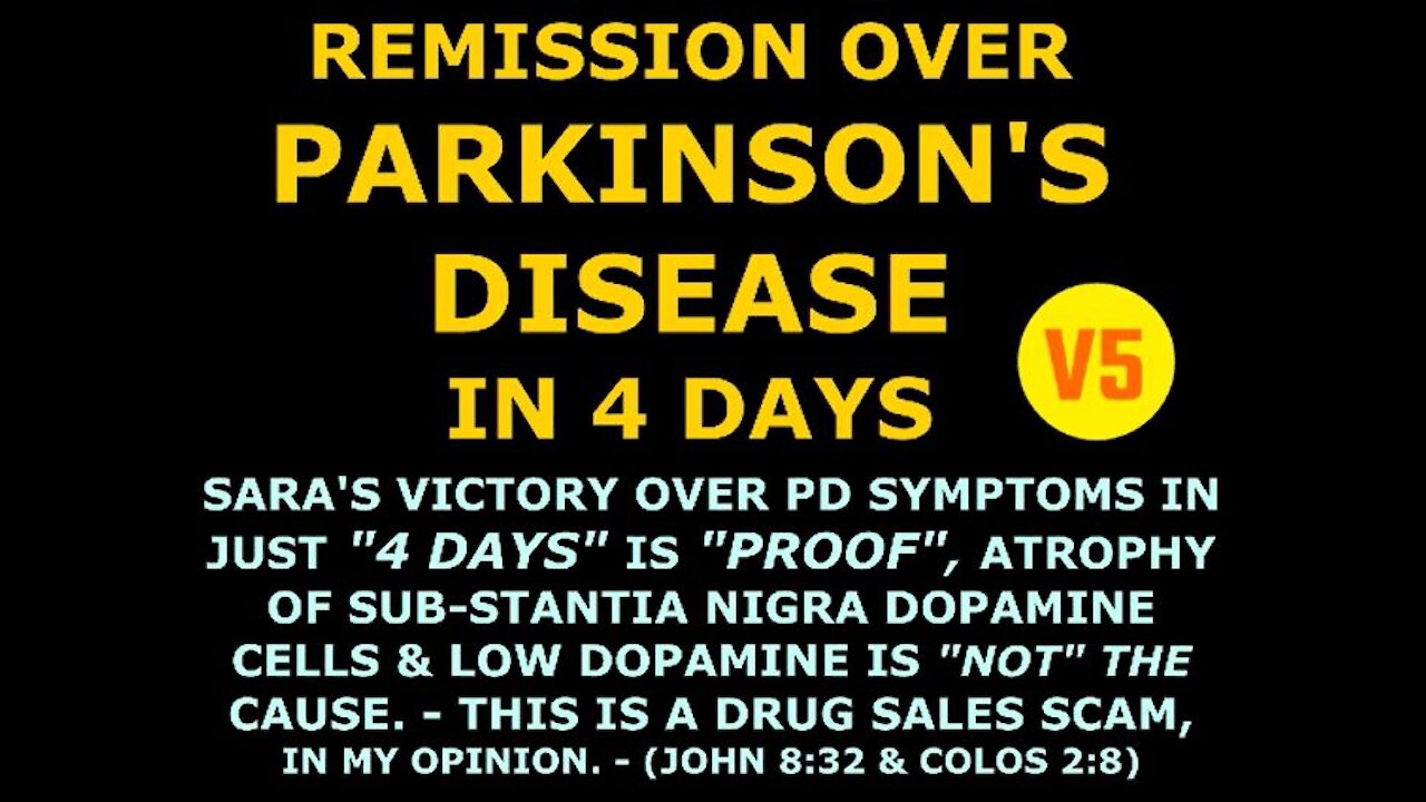 Sara Reaches Remission Over Parkinson's Disease In Just 4 Days