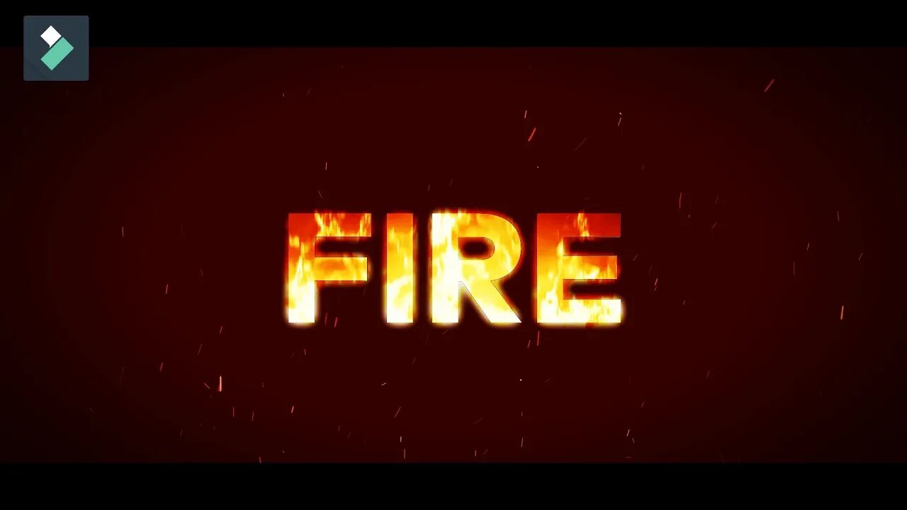 Fire Text Effect [ WONDERSHARE FILMORA ] Tutorial