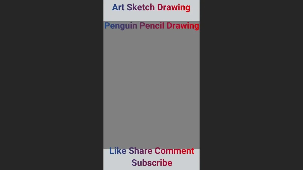 Penguin Easy Pencil Drawing Tutorial Step by Step 4 #penguindrawing #shortvideos