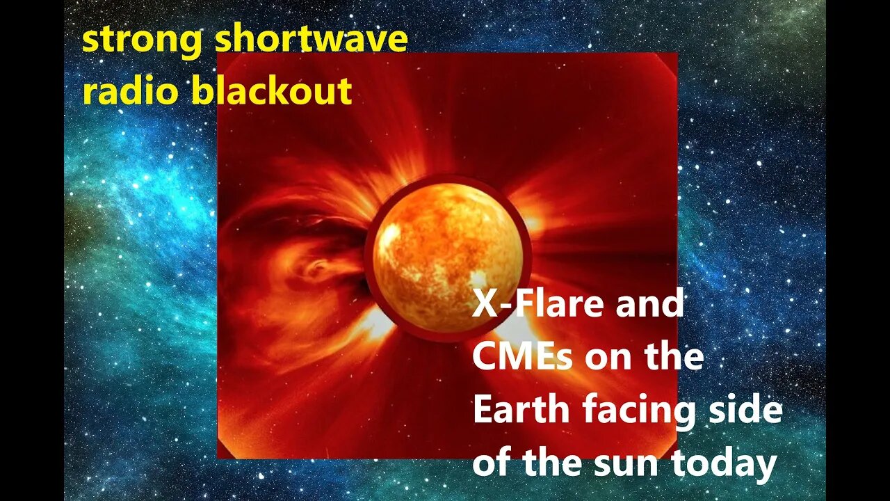 X Flare and CME today on the Earth facing side of the sun