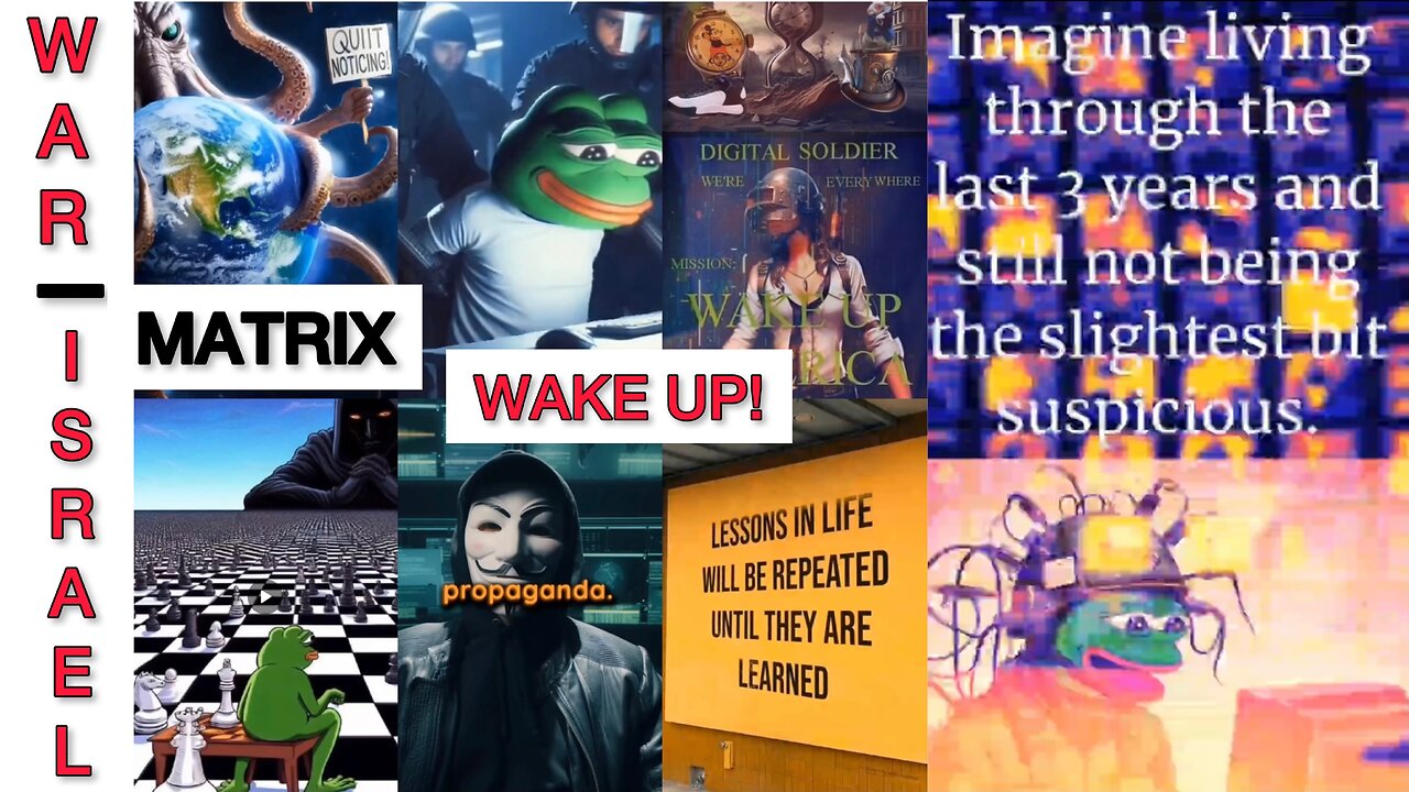WHY DO WE HAVE WARS? WHAT IS ISREAL? LIVING IN THE MATRIX! TIME TO WAKE UP!