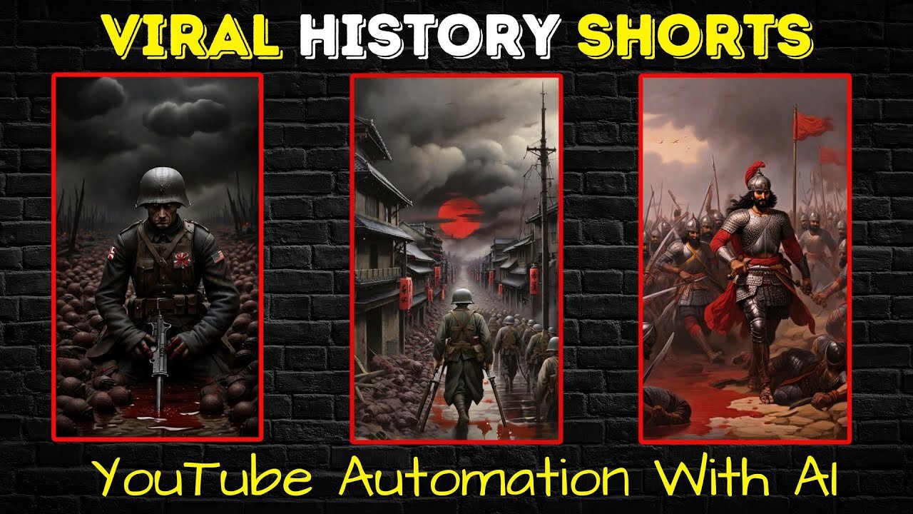 Faceless YouTube Channel Idea! Make Viral Historical Shorts Videos With AI