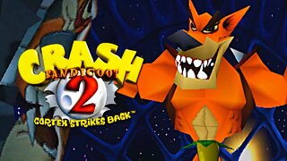 CRASH BANDICOOT 2 CORTEX STRIKES BACK (PS1) #9 - Gameplay Crash vs. Tiny Tiger! (Dublado em PT-BR)