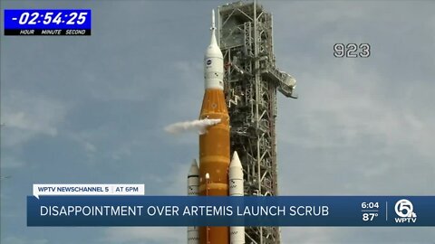 Disappointment over Artemis launch scrub