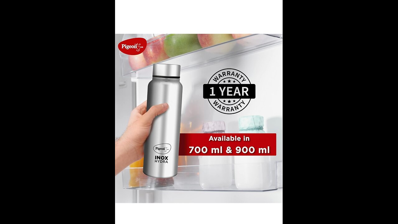 Price - 1 $ Pigeon by Stainless Steel Drinking Water Bottle 700 ml - (1 Year Warranty)