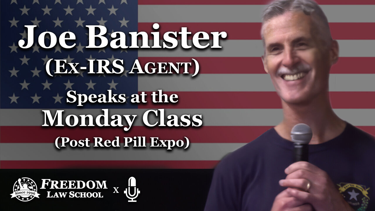 Ex-IRS Agent Speaks at the Monday Class (Post Red Pill Expo)