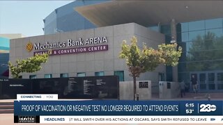 Proof of vaccination or negative test no longer required to attend events in California