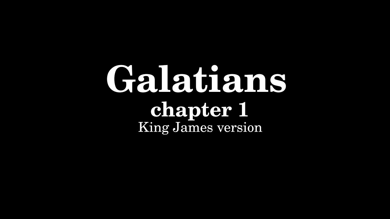 Galatians 1 King James version