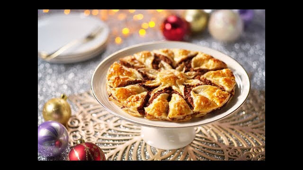 🎄🎅Christmas Party Snacks: Puff Pastry Mince Pie🥧🎊