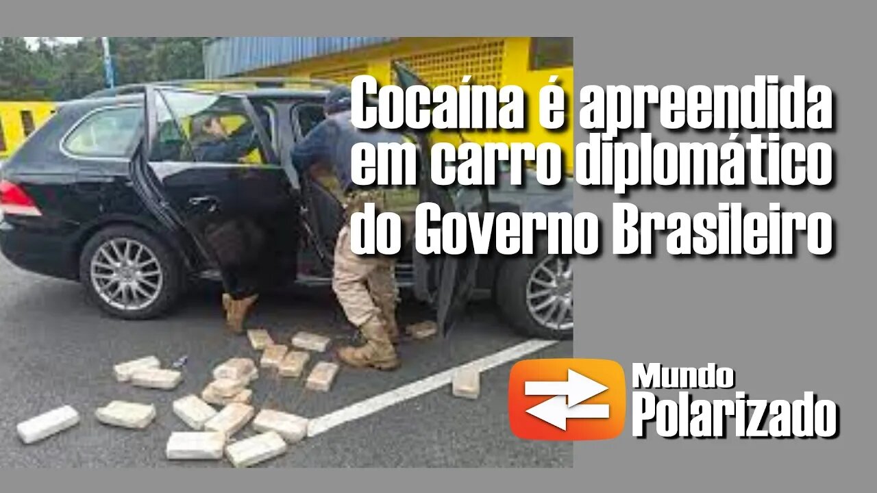 50Kg de Drogas são encontradas em carro diplomático do Governo Brasileiro