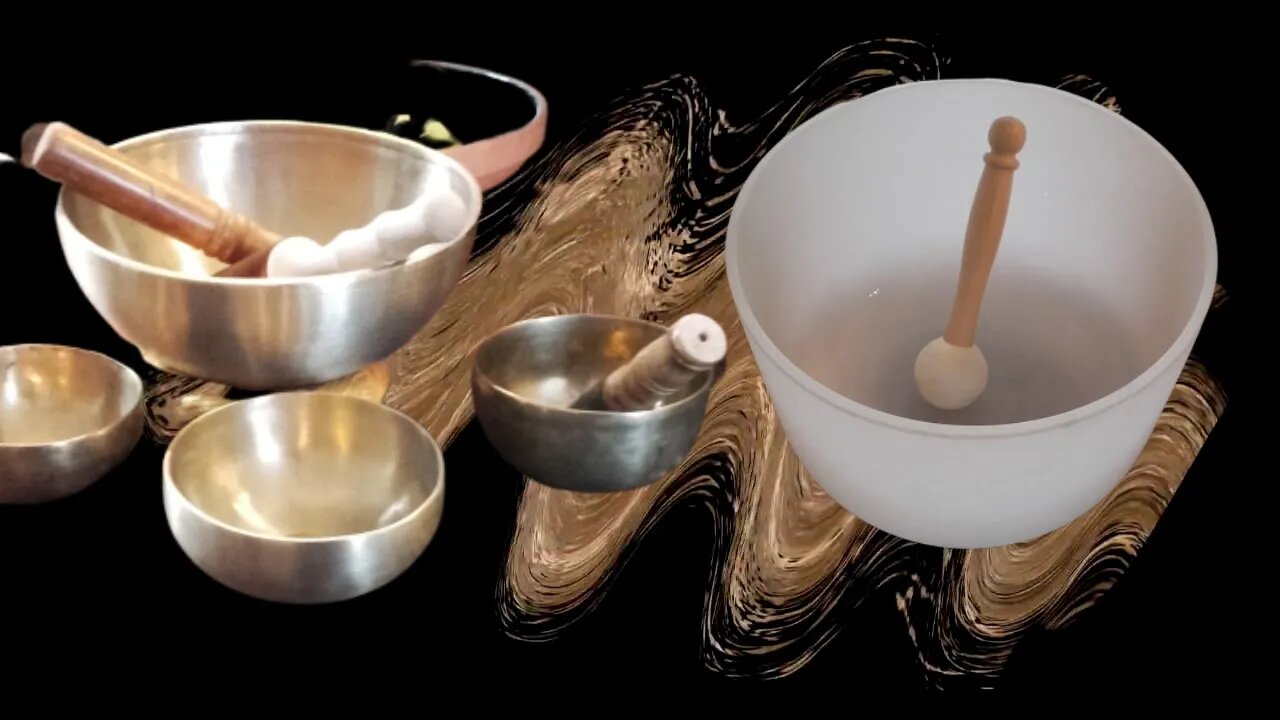 Tibetan singing bowls: pure tone, meditation music for sound healing, crystal bowls sound bath relax