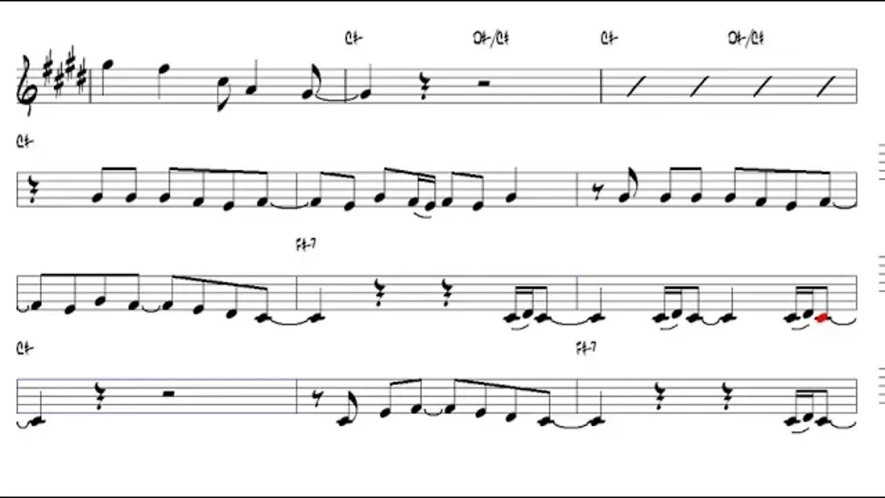 Billie Jean Michael Jackson Alto Sax