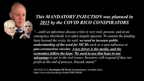 PROOF OF THE "Post Extinction Level Agenda" for the NWO.... or the Covid 19 Vax