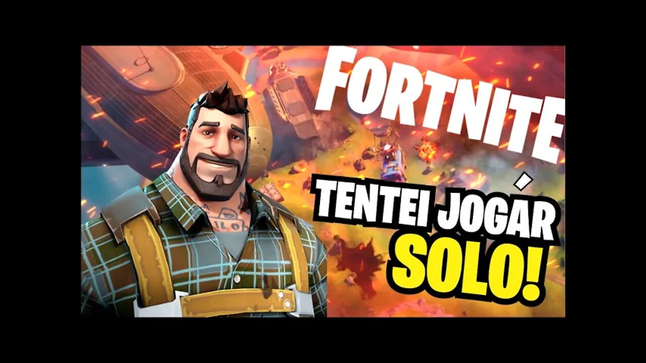 Tentei jogar SOLO - Fortnite Gameplay