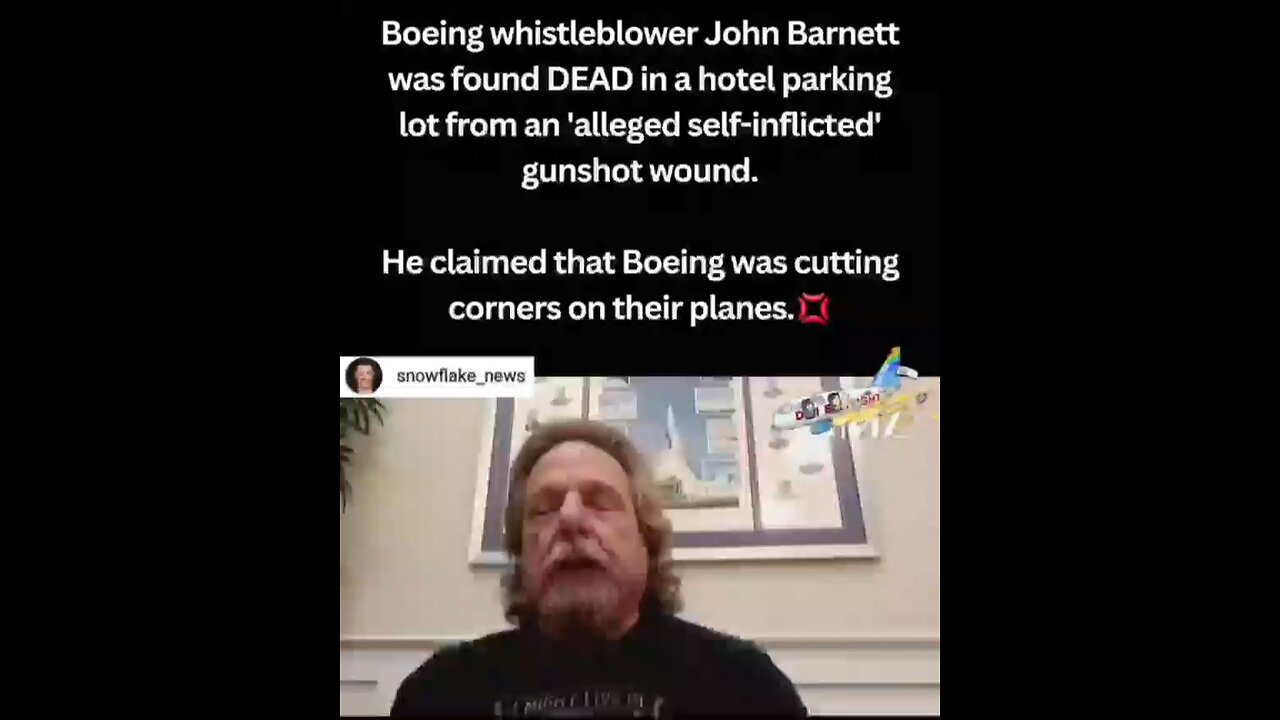 Boeing Whistleblower..dead