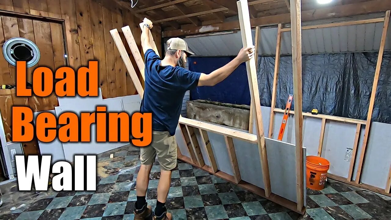 Framing A Load Bearing Wall With Windows | THE HANDYMAN |