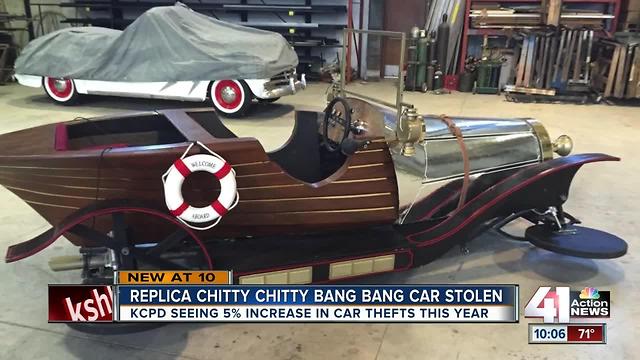 Replica 'Chitty Chitty Bang Bag' car stolen from Kansas City costume store