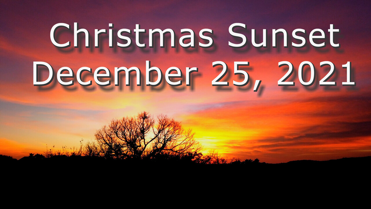 Beautiful Time Lapse Video Of Sunset On Christmas Day 2021