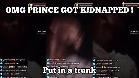 OMG PRINCE GOT K*NAPPED & PUT IN A TRUNK - POLICE WAS CALLED - HE FINALLY MADE IT OUT