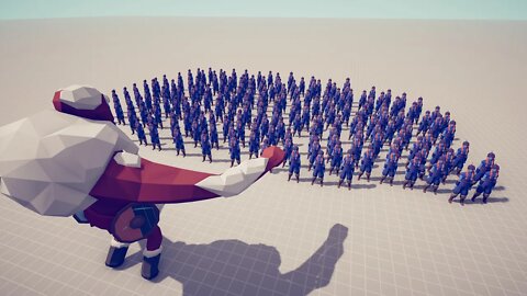 Ice Giant VS 200 headbutter. Tottally Accurate Battle Simulator TABS.