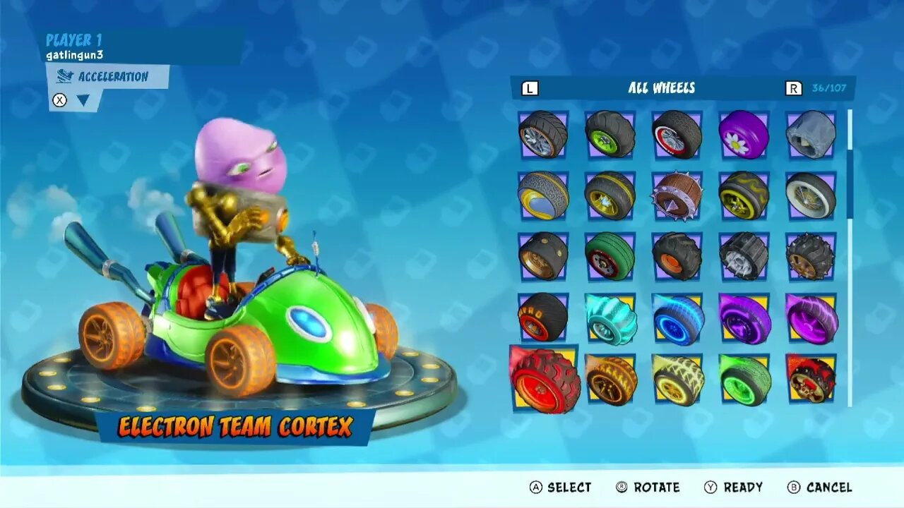 Crash Team Racing Nitro-Fueled - Team Trance Kart x All Wheels Showcase