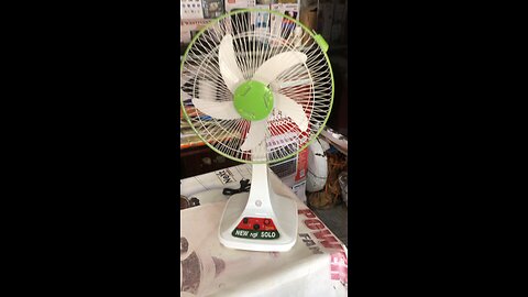 Table charging fan with light