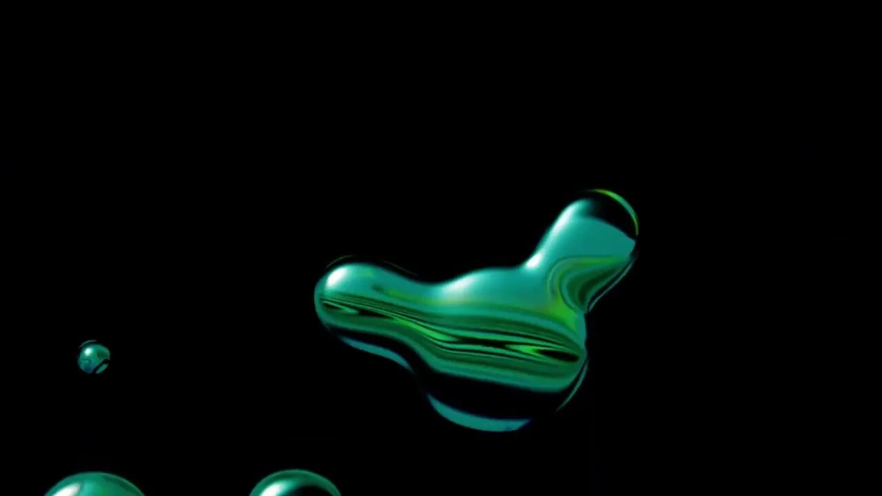 Green Liquid Animation Background