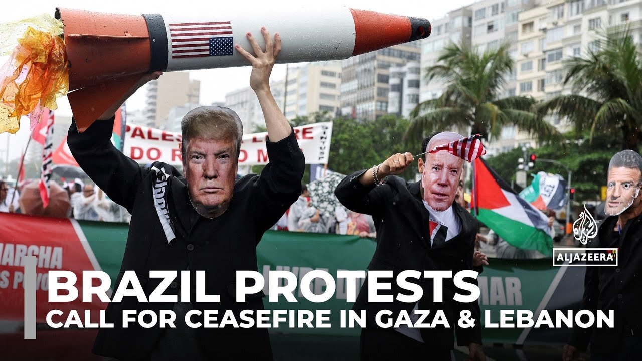 Brazil protests ahead of G20 summit: Demonstrators call for ceasefire in Gaza and Lebanon