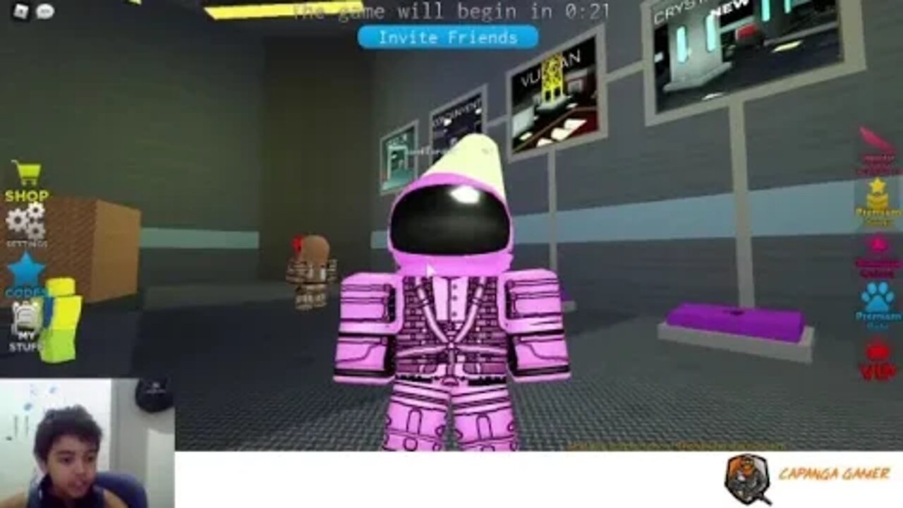 Live jogando Roblox