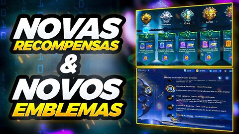 AGORA LASCOU! VAI MUDAR TUDO! O NOVO SISTEMA DE ELO E OS NOVOS EMBLEMAS NO MOBILE LEGENDS
