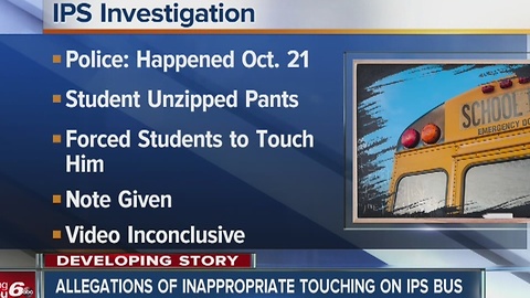 IPS investigating boy exposing himself on school bus