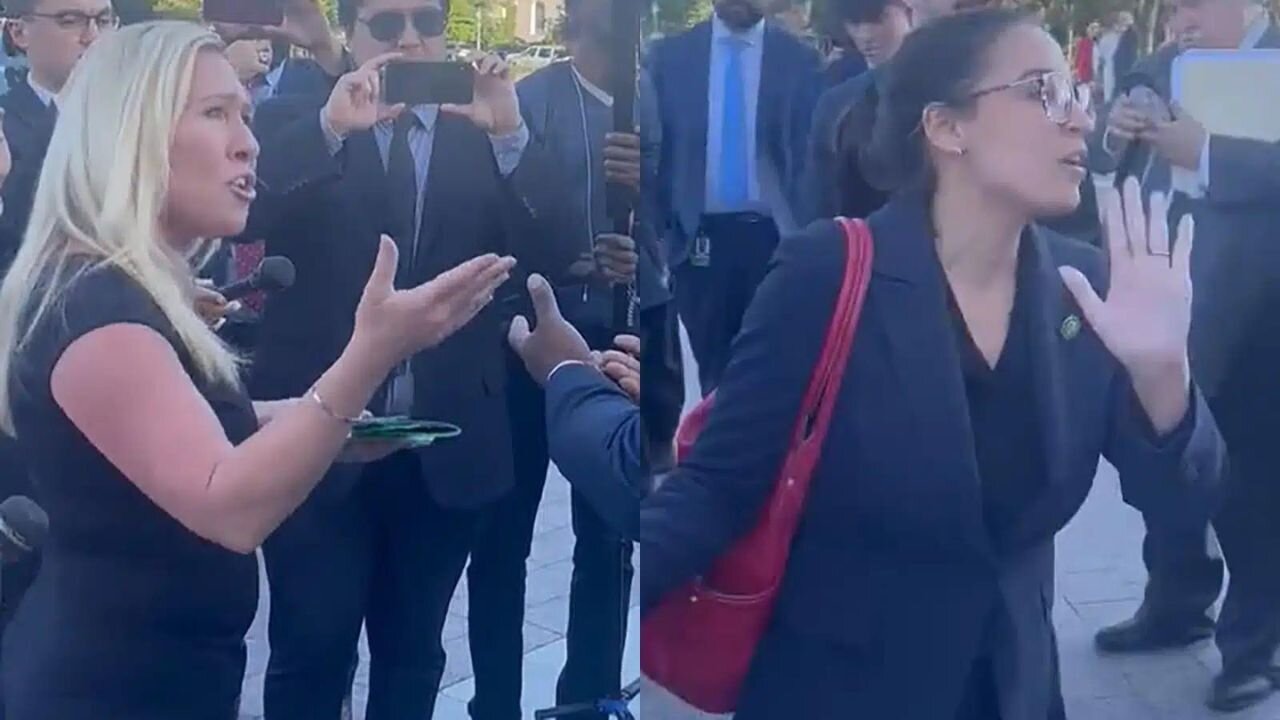 Marjorie Taylor Greene And Ocasio-Cortez Get Into Brutal Exchange In Front Of Capitol